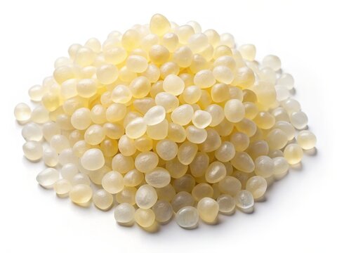 Dammar Resin Pile Bird's Eye View: High-Resolution Image of White Vateria indica Resin