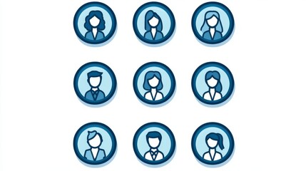 Simple Set of People Management Related Vector Line Icons. 
Contains such Icons as Task Manager, Qualification, Head Hunting and more.
Editable Stroke. 64x64 Pixel Perfect.