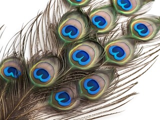 Obraz premium peacock feather close up