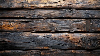 Wooden background with dark brown wooden planks
