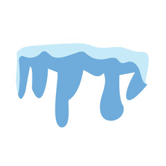 Snow caps of roofs vector illustration design