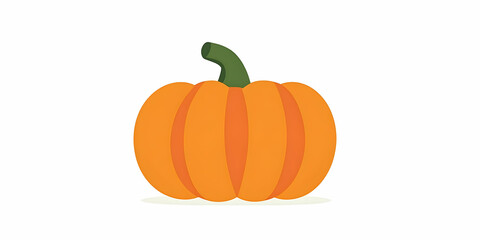 Vibrant Orange Pumpkin, A Symbol of Autumn Harvest,  Perfectly ripe for carving and baking.