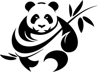  a panda silhoutte art