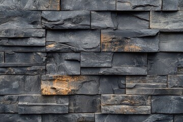 Dark gray stone wall texture. (3)