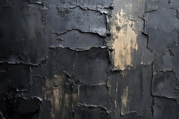 Obraz premium Dark textured wall with gold accents.