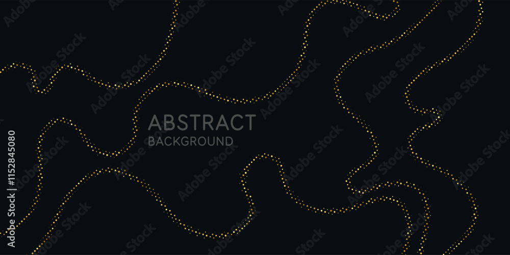 Aufkleber an abstract graphic element for design. the illustration consists of round particles.