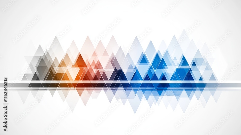 Poster abstract geometric triangle pattern design background
