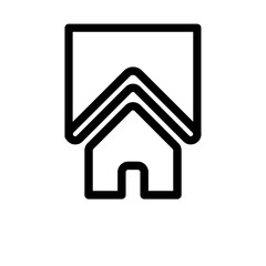 Home Icon Isolated Line
