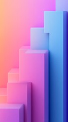 Fototapeta premium Dynamic Business Scaling, Abstract Bar Graph for Business Growth Representation