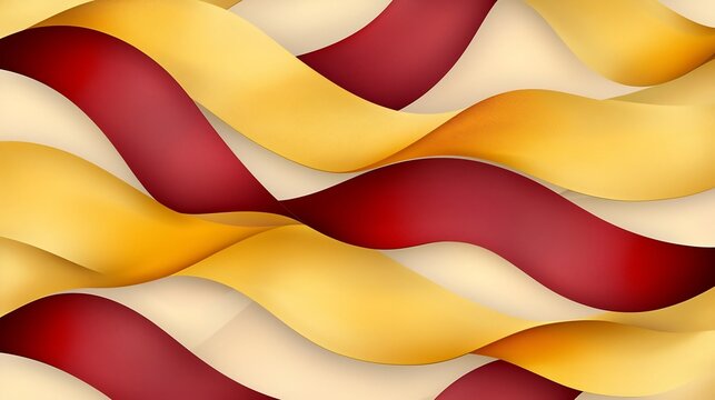 Elegant and luxurious gold and red festive waves seamless background with open text space for design  3D with a vibrant glittering and shimmery aesthetic perfect for holiday or themes