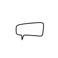 blank speech bubble