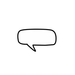 blank speech bubble