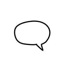 blank speech bubble