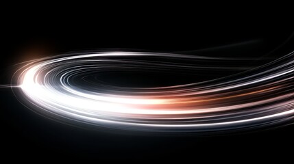 Abstract Light Swirl Dynamic Energy Flow Design