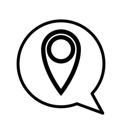 Location Icon on Bubble Speech