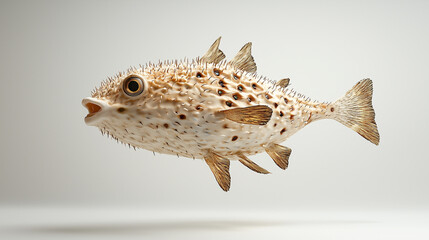 Burmese Porcupinefish, a 3D Render 