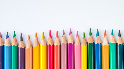 Rainbow of Colored Pencils 