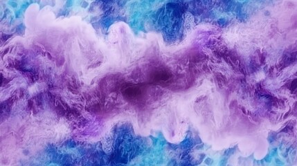 Obraz premium Abstract Purple and Blue Ink Swirl Nebula