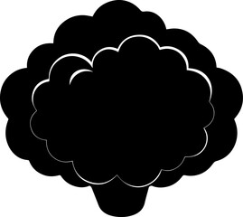 cloud silhouette vector illustration