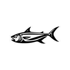 Fish Illustration in Black and White