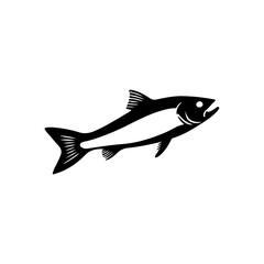 Fish Illustration in Black and White