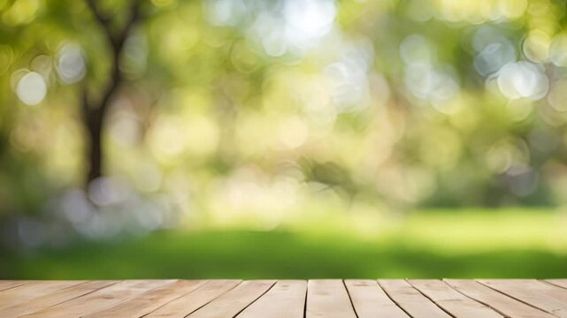 スライドするガーデンの木目の台座　商品背景