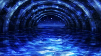 Celestial Aqueduct A Submerged Starry Passage