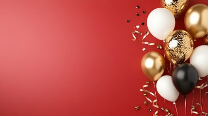 Colorful balloons and decorations for a festive celebration.