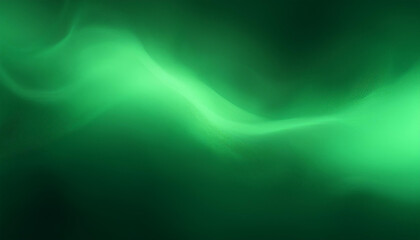 Fototapeta premium Green smoke on black background