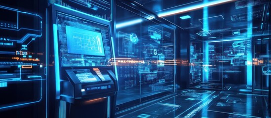 Futuristic ATM Network.