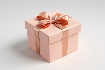 Obraz premium a pink gift box with a bow