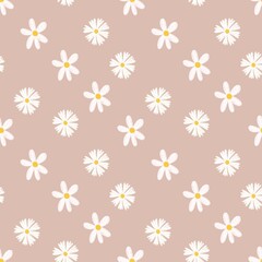Flowers, leaves, seamless pattern For backgrounds in various events