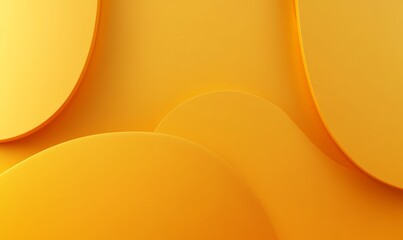 Abstract yellow background with smooth, curved shapes and gradients.