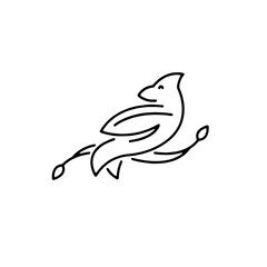 Stylish black-and-white vector icon with a unique and creative design. Perfect for logos, branding, web design, and digital projects