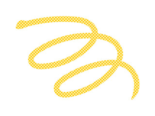 へび（市松模様、シルエット）