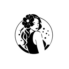 Stylish black-and-white vector icon with a unique and creative design. Perfect for logos, branding, web design, and digital projects