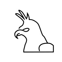 Stylish black-and-white vector icon with a unique and creative design. Perfect for logos, branding, web design, and digital projects