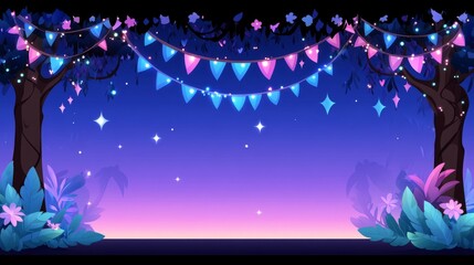 Enchanted Night Garden Party Celebration