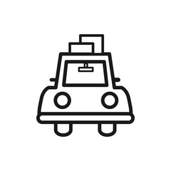 Travel car icon design