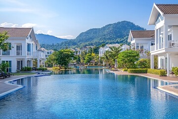 Obraz premium pool in resort