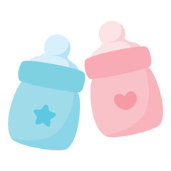 gender reveal pink and blue