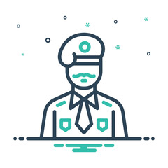 Mix icon for soldier