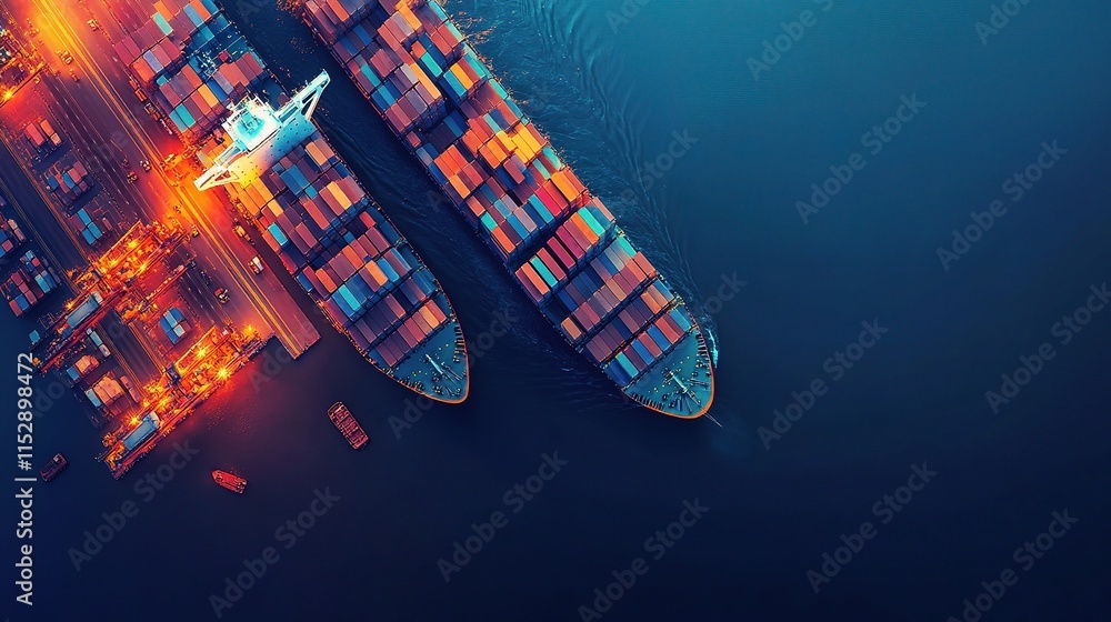 Poster global logistics network for efficient distribution and smart solutions