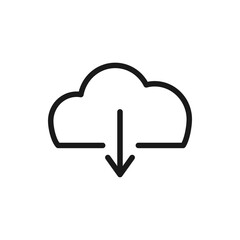 Save or download to cloud icon design
