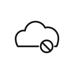 Hidden data in the cloud icon design