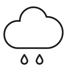 rain cloud weather icon
