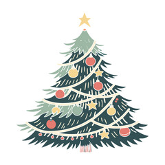 Christmas tree vector