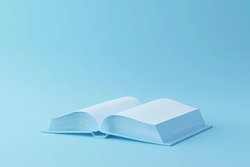 3d rendering book icon againts blue background 