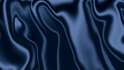 Blue Liquid Marble Texture Background with Seamless Waves. Liquify Abstract Pattern with Black.