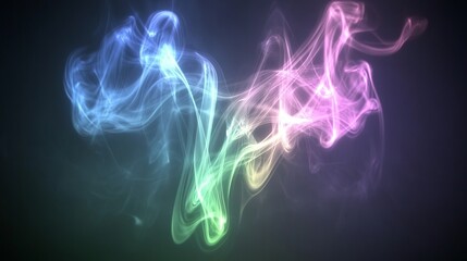 Fototapeta premium Ethereal Pastel Smoke Swirls Abstract Art